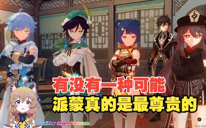 【原神/熟肉】猫猫头南登小姐姐看海灯节尾声名场面《全场最尊贵的客人》截图