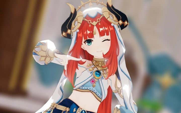 【原神MMD】爱言叶【妮露】【搬运】截图