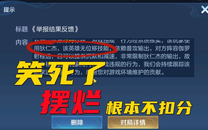 并未核实到该玩家有违规行为,截图
