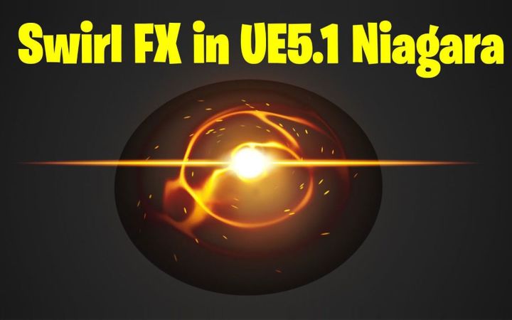 虚幻引擎5.1尼亚加拉教程中的漩涡特效截图