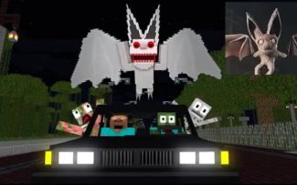 怪物学院1372集丨恐怖都市传说的臭蝙蝠来了-我的世界动画