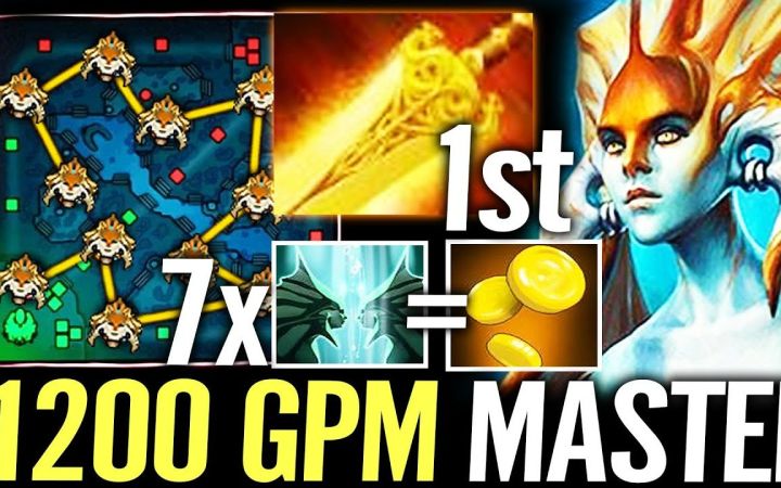 1200 GPM娜迦海妖,辉耀+幻影斧=控场大师【DOTA2】截图
