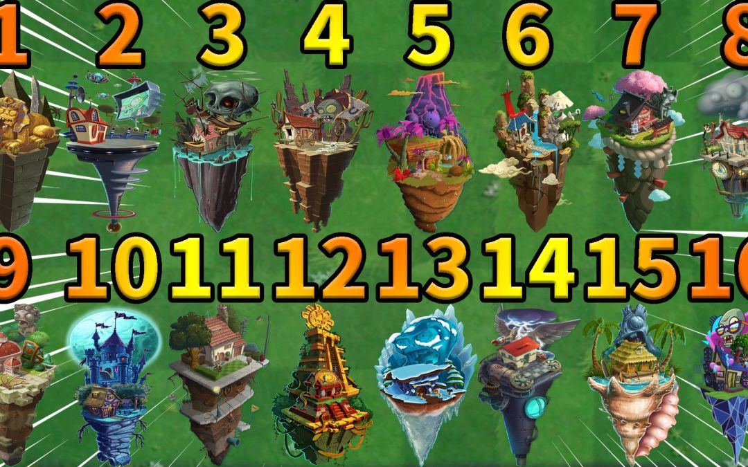 Pvz2干货分享 再谈各世界地图开荒顺序！截图