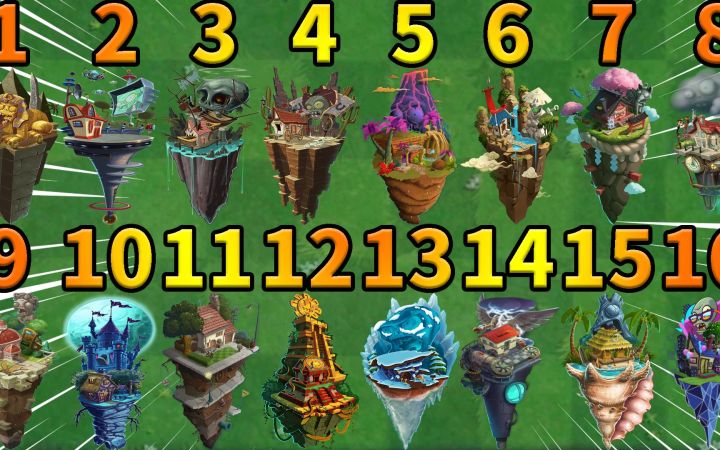 Pvz2干货分享 再谈各世界地图开荒顺序!截图