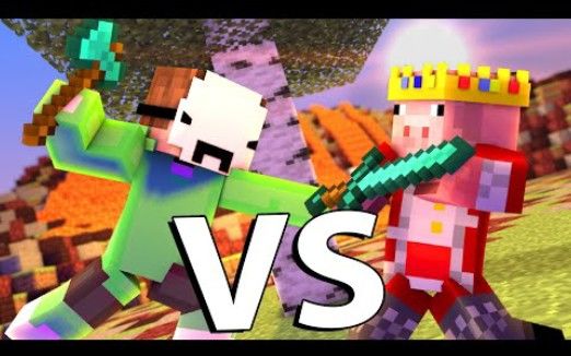 [搬运][MC微电影][中文字幕] Dream VS Technoblade - Minecraft FIGHT Animation截图