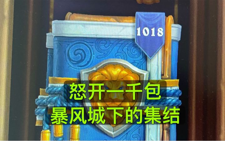 怒开1000包暴风城新卡包!追加120包强行追平记录?截图