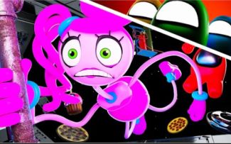 【搬运YouTube】Mommy long legs trapped in Among us...?!丨DOM Studio