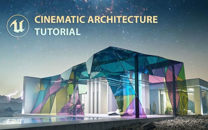 使用虚幻引擎 5 制作玻璃住宅 | 电影建筑教程截图