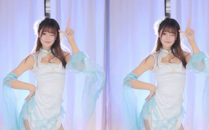 【鱼子酱】《Roly-Poly》西施旗袍限定 直播跳舞录屏截图