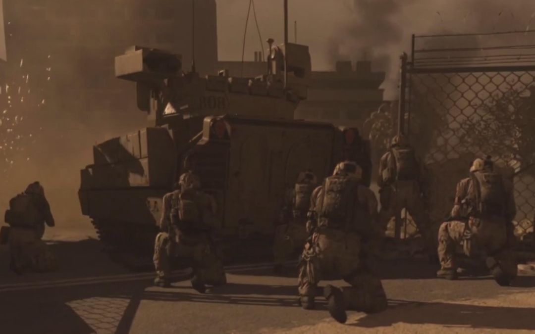 《使命召唤：现代战争》NPC混战：美军VS武装分子截图