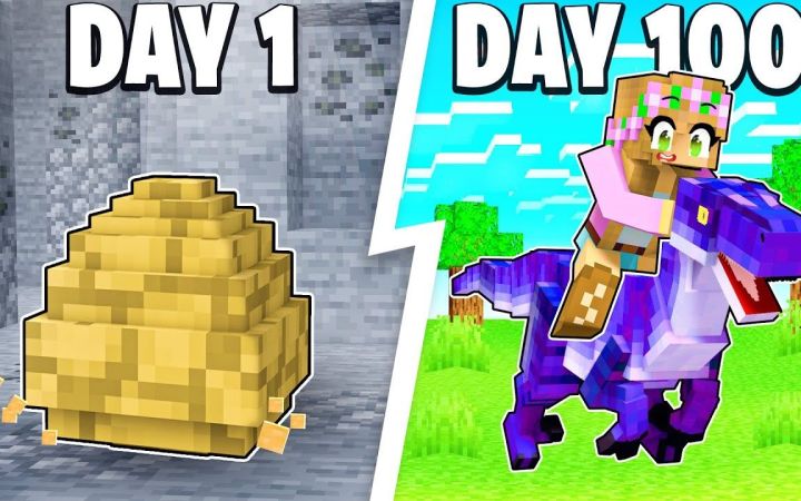 【LittleKellyPlayz】我的世界|侏罗纪世界I Survived 100 DAYS in JURASSIC PARK DOMINION截图