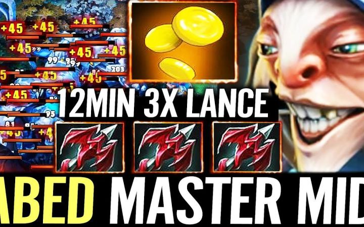 ABED中单米波,3魔龙枪+A杖超快刷野经济第一【DOTA2】截图