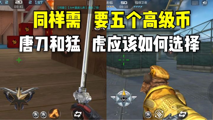 同样需要五个高级币,唐刀和猛虎应该如何选择?截图