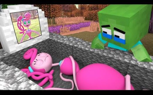 我的世界MC动画:1300集丨R.I.P 长腿妈咪 Daily life of zombie丨我的世界动画 Poppy playtime 2动画截图