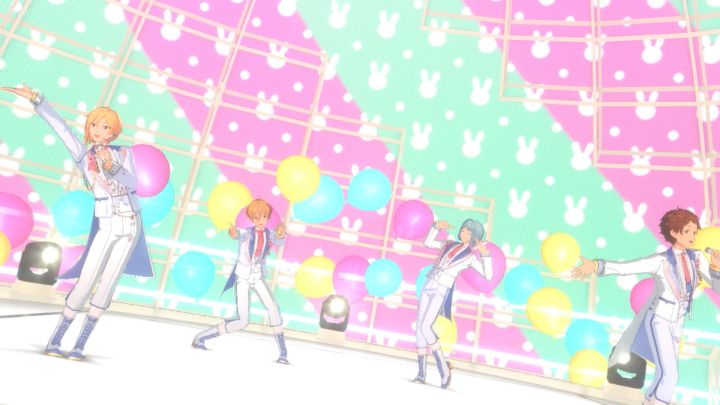 《偶像梦幻祭2》Ra*bits「开心春色蹦蹦跳服装」MV服装展示截图