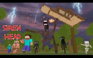 怪物学院动画:1312集丨Siren Head来袭Apocalypse Attack-我的世界动画