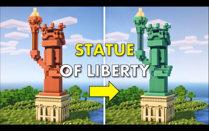 【Minecraft】“自由村民”雕像截图