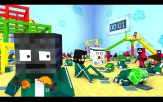 怪物学院动画:鱿鱼游戏第二部分丨我的世界动画丨ratkidz