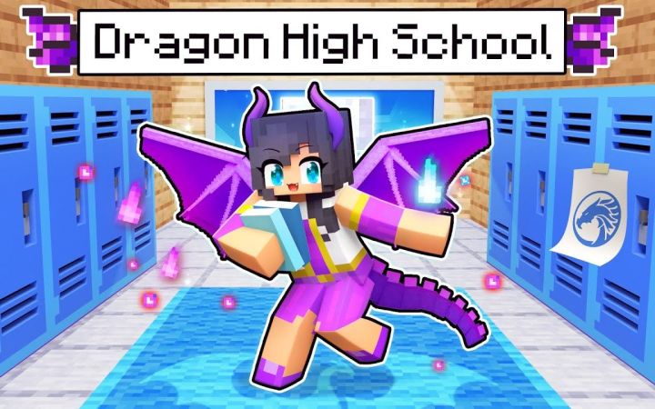 【Aphmau】我的世界|龙族学校My FIRST Day at DRAGON High School in Minecraft!截图