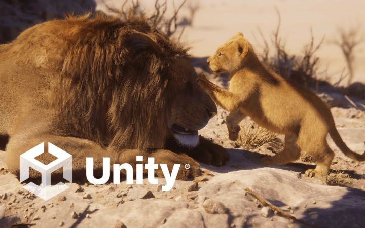 数百万根毛发动态反应!Unity引擎技术演示「狮子」截图