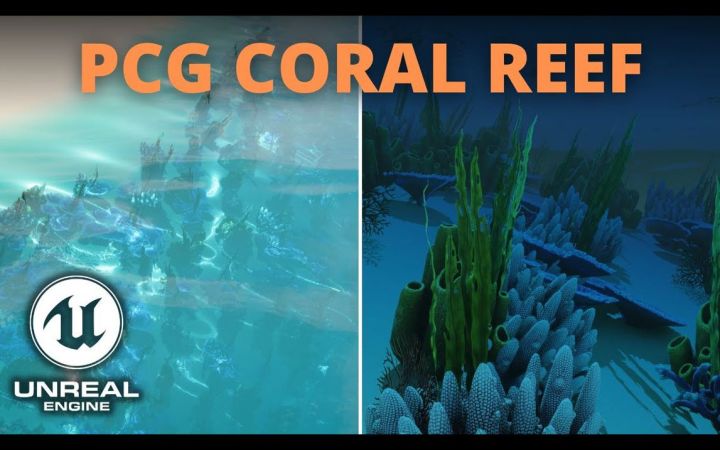 如何在虚幻引擎 5 中创建珊瑚礁环境 - PCG 教程截图