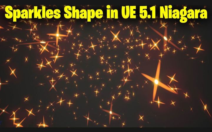 如何在虚幻引擎5.1中制作闪闪发光的星星效果 【UE5.1 Niagara 教程】截图