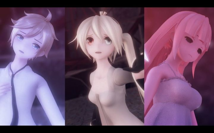 【世界计划MMD】Aishite Aishite Aishite【Miku&Luka&Len】【搬运】截图