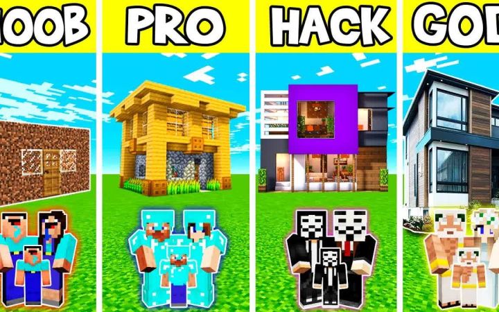 【搬运】Minecraft: 美妙轻松庄园建造挑战赛--新手VS专业人员VS黑客VS上帝 by Noobas - Minecraft截图