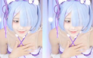 【鱼子酱】《Bunny》雷姆睡衣限定 直播跳舞录屏