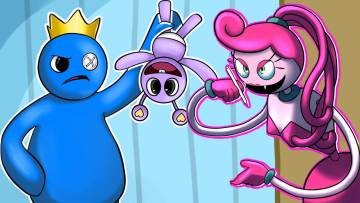 波比游戏时间VS彩虹朋友-(彩虹朋友动画)