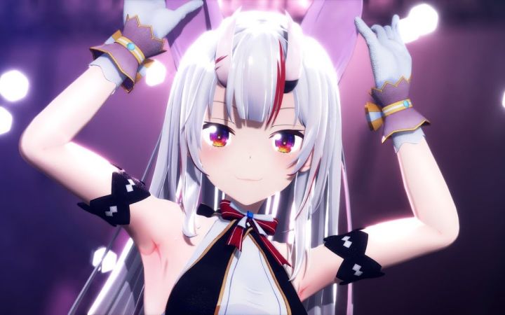 【VtuberMMD】兔子洞【百鬼绫目】【搬运】截图