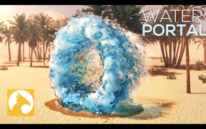 3Ds Max教程: 如何使用Phoenix, Vray制作水门户特效截图