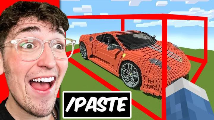 我在一个Minecraft建筑竞赛中使用//paste偷偷作弊截图