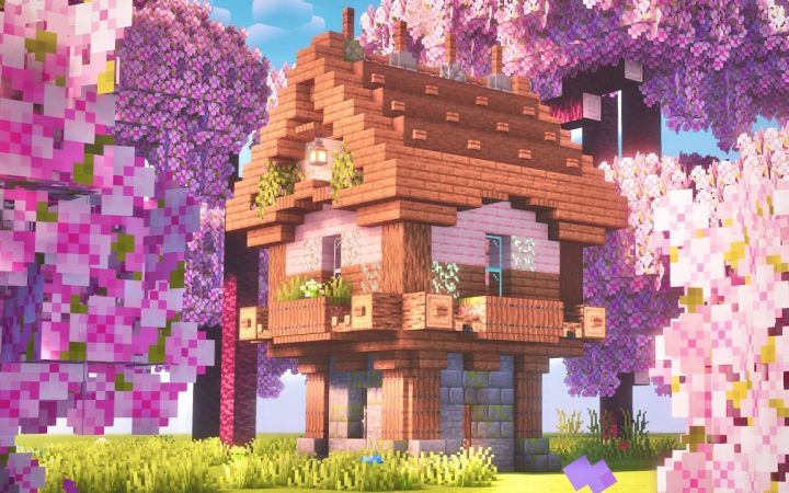 【Minecraft】小型樱花生存屋截图