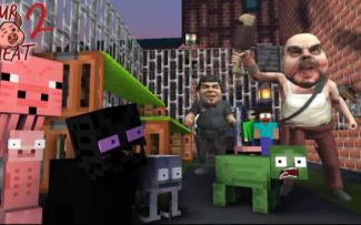 怪物学院第1780集丨肉先生2 prison Escape Horror game Challenge丨我的世界动画