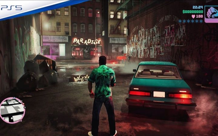 网友用虚幻引擎5重制《GTA 罪恶都市》截图