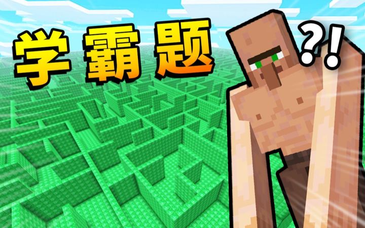 *高智商*挑战!!! 将村民困在「巨型迷宫」能逃脱吗?!耗时7天制作【村民IQ大测试】!截图