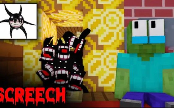 怪物学院第1751集丨Screech roblox Doors Horror Challenge丨我的世界动画截图