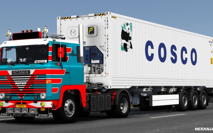 【YouTube】欧卡2mod_斯堪尼亚1系 Vabis 带V8声音|Scania 1 Series Vabis with V8 Sound截图