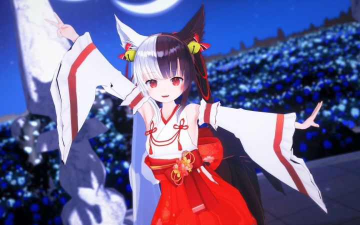 【VtuberMMD】私の時間 (Alice mana)【黑白角龙】【搬运】截图