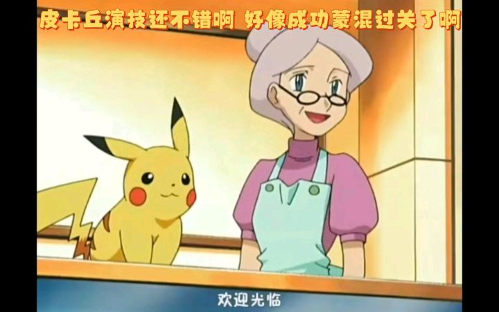 精灵宝可梦 皮卡丘演技还不错啊 好像成功蒙混过关了啊截图