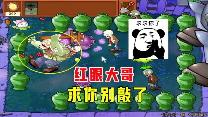 植物大战僵尸:一生一罐(末日罐),是谁的末日?红眼大哥别敲了截图