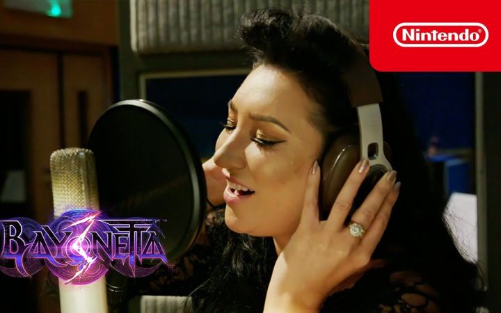 《猎天使魔女3》主题曲《We are as one》录制视频(内含剧透)截图