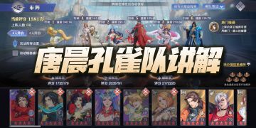 魂师对决：唐晨孔雀队配队及玩法讲解！暗器队里的多桩王者！