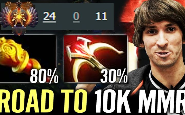 Dendi中单琼英碧灵,金箍棒+大炮=疯狂24杀0死【DOTA2】截图