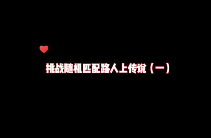 请叫我《阿大锤》——挑战随机匹配路人局上传说(一)截图
