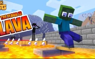 怪物学院1558集丨Floor is lava Challenge 7挑战丨我的世界动画