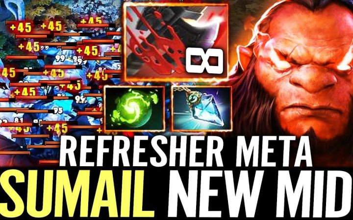 Sumail中单斧王，宽容之靴加刷新球 新玩法！【DOTA2】截图