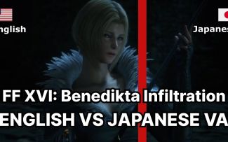【FF16】最新演示英语/日语语音嘴型对比