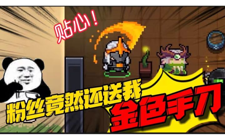 元气骑士：金刀很难获得？粉丝30分钟直接送我一把！这是啥速度？截图